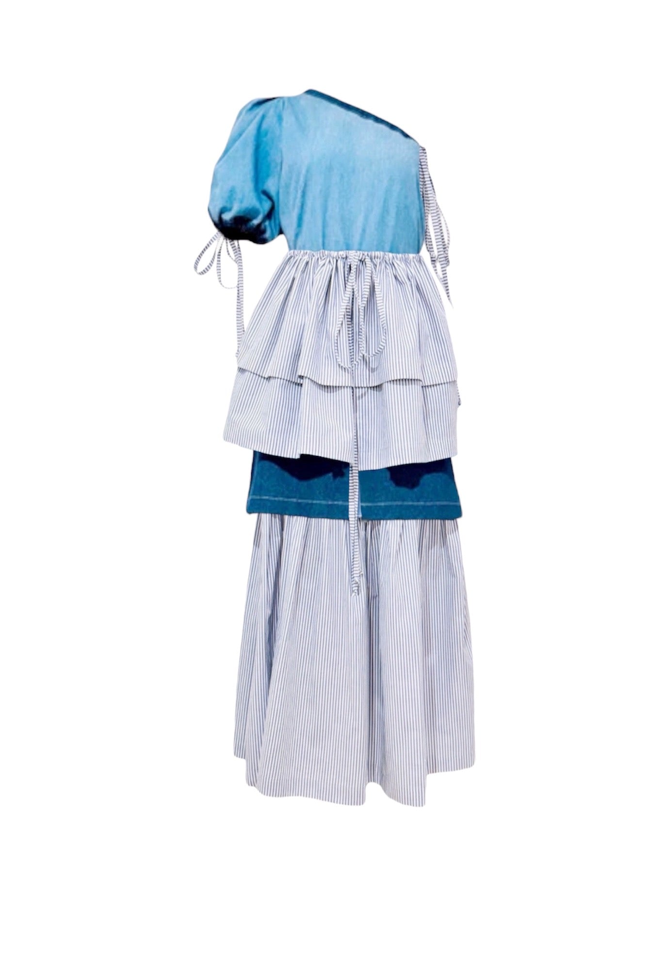 Denim Twilight Symphony Dress