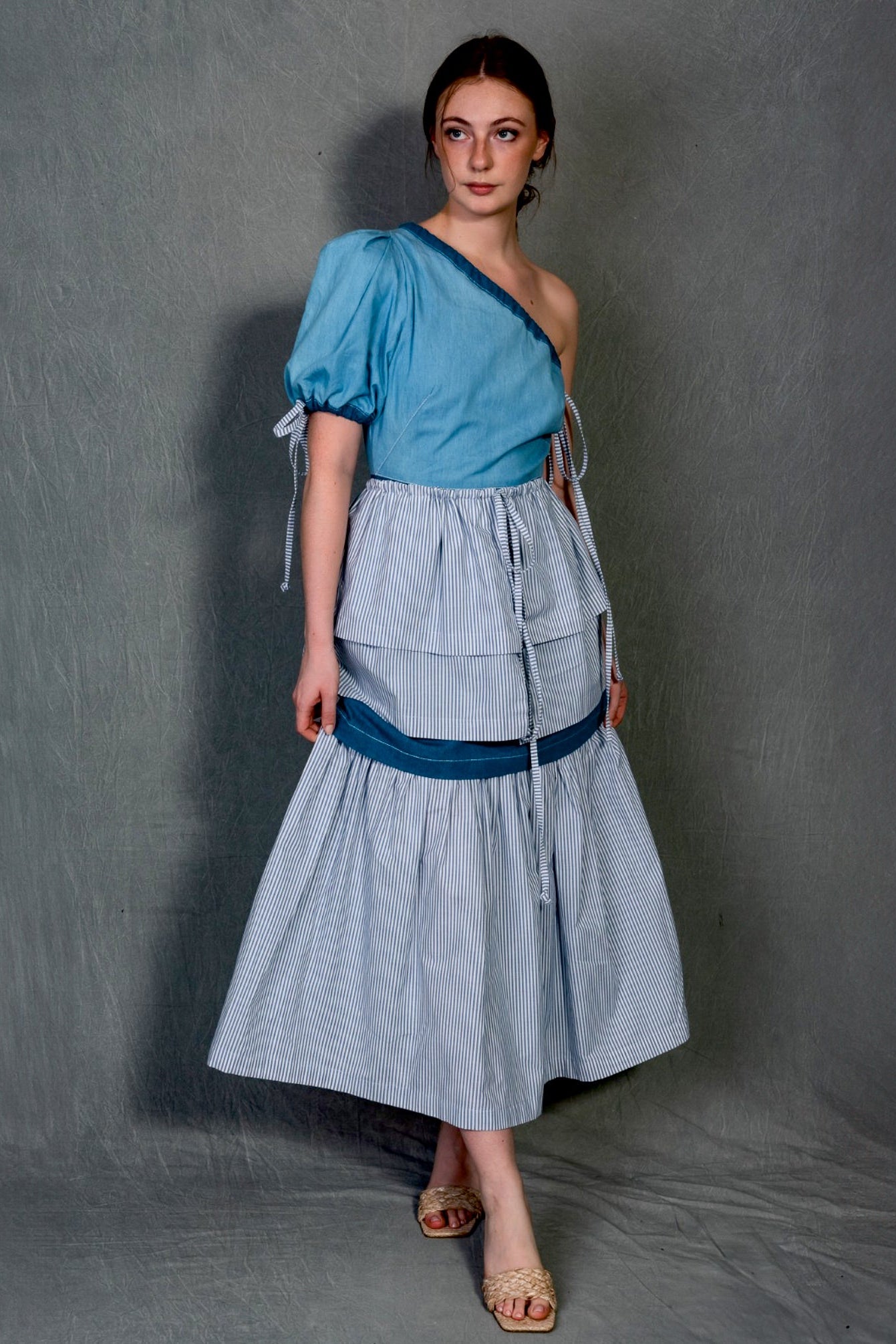 Denim Twilight Symphony Dress