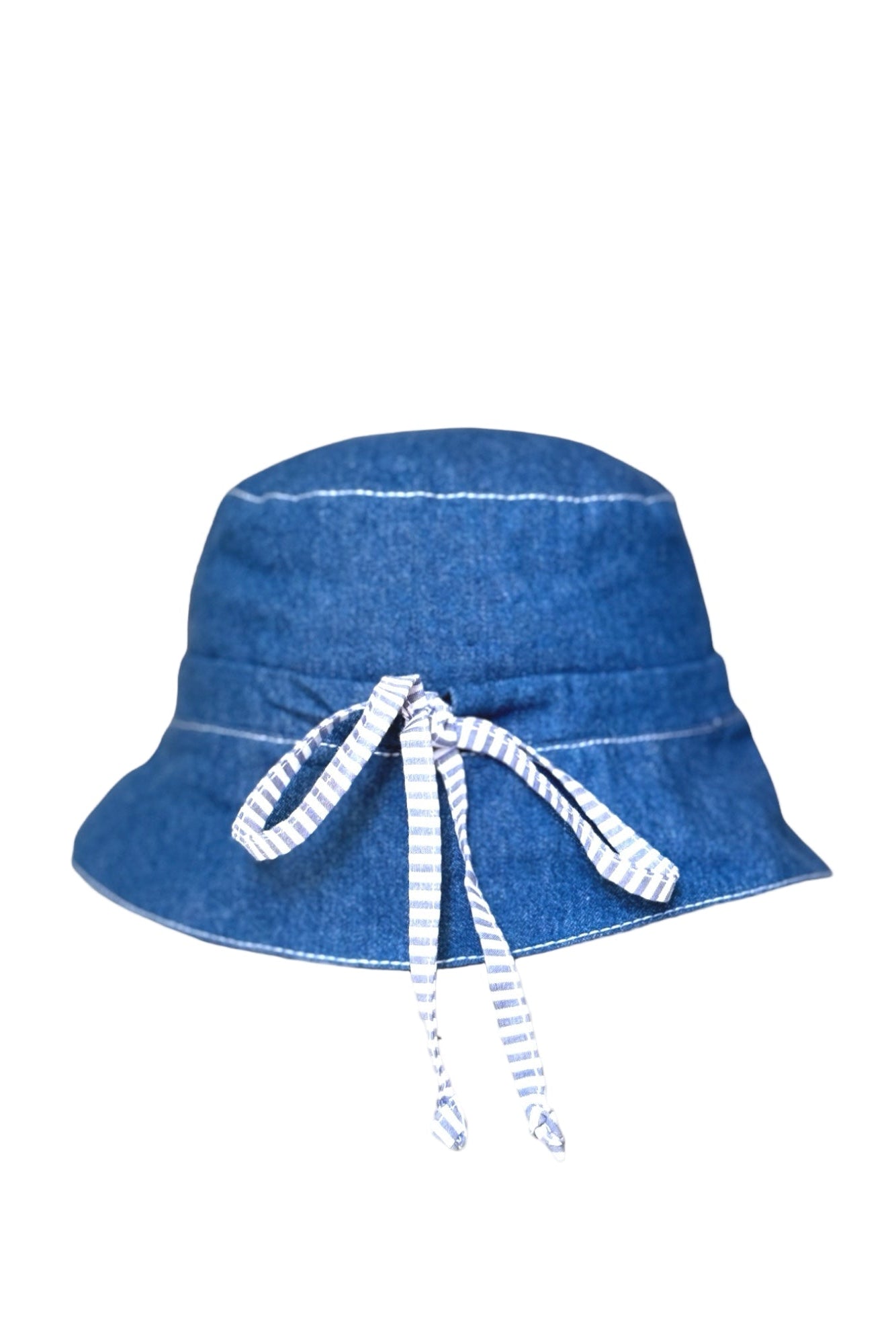 Sun-kissed Denim Breeze Bucket Hat