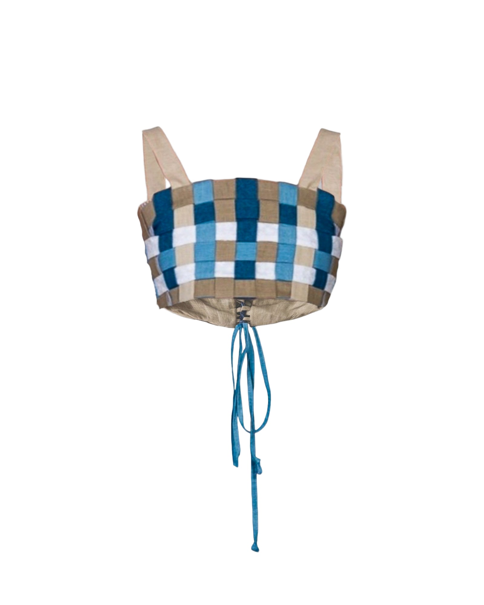 Ethereal Plaid Couture Bustier