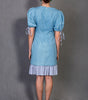 Whispering Sky Puff Sleeve Denim Dress