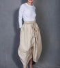 Linen-look sample skirt with pleated volume
