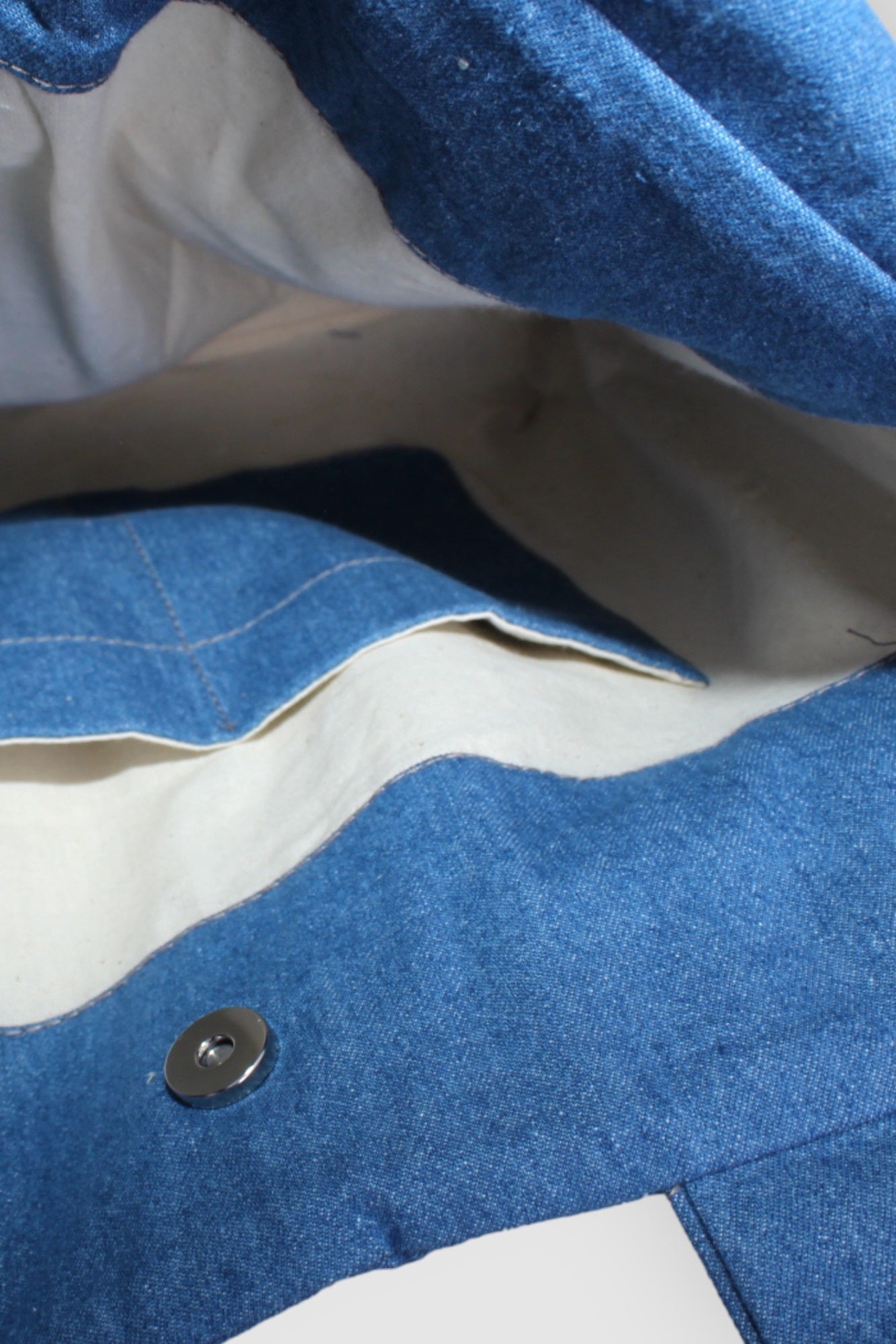 Artistic Denim Statement Bag