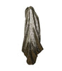 Textured fabric draped over a white background