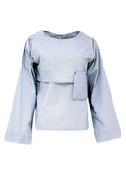 Regal Stripe Statement Blouse