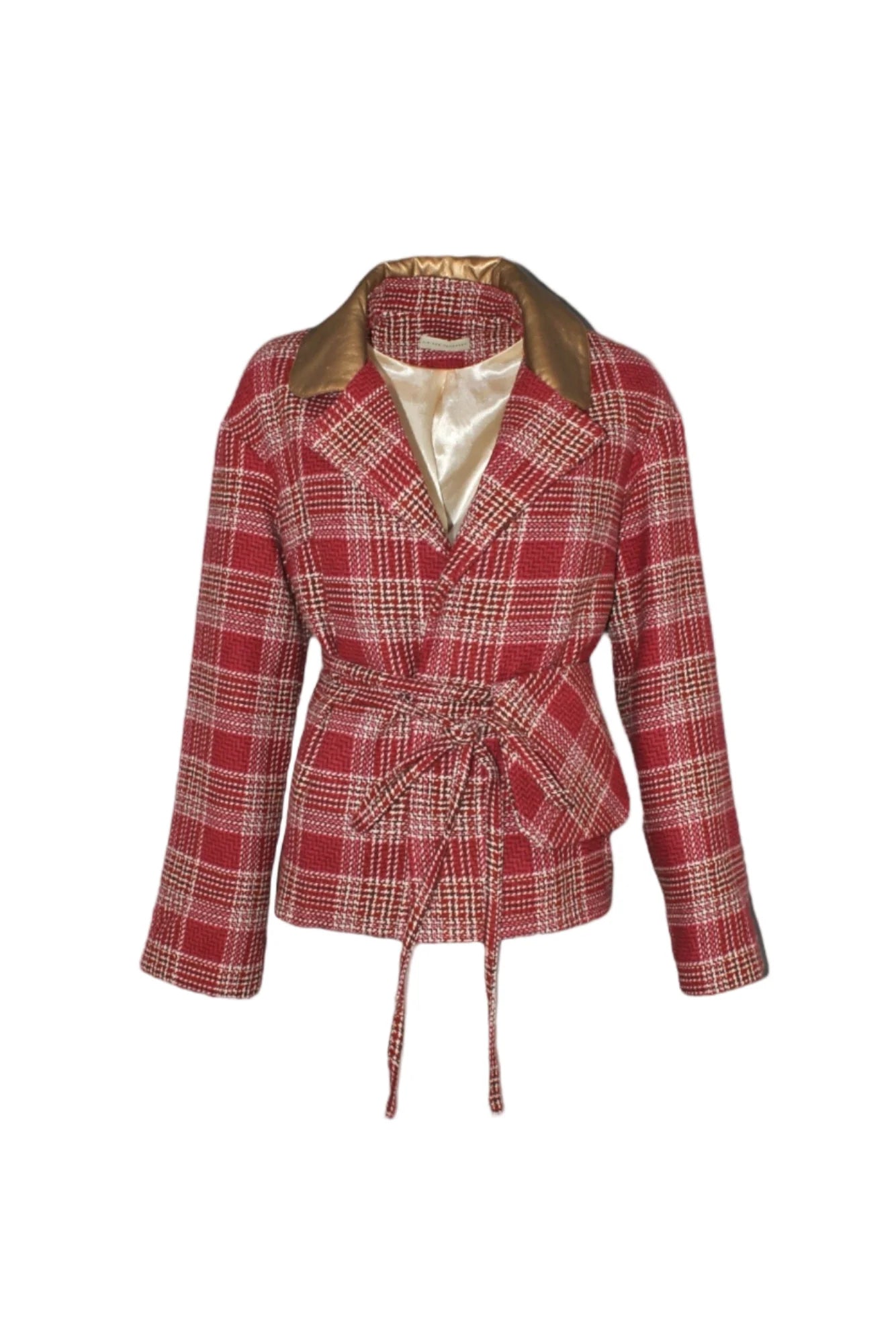 Women's Red Plaid Jacket