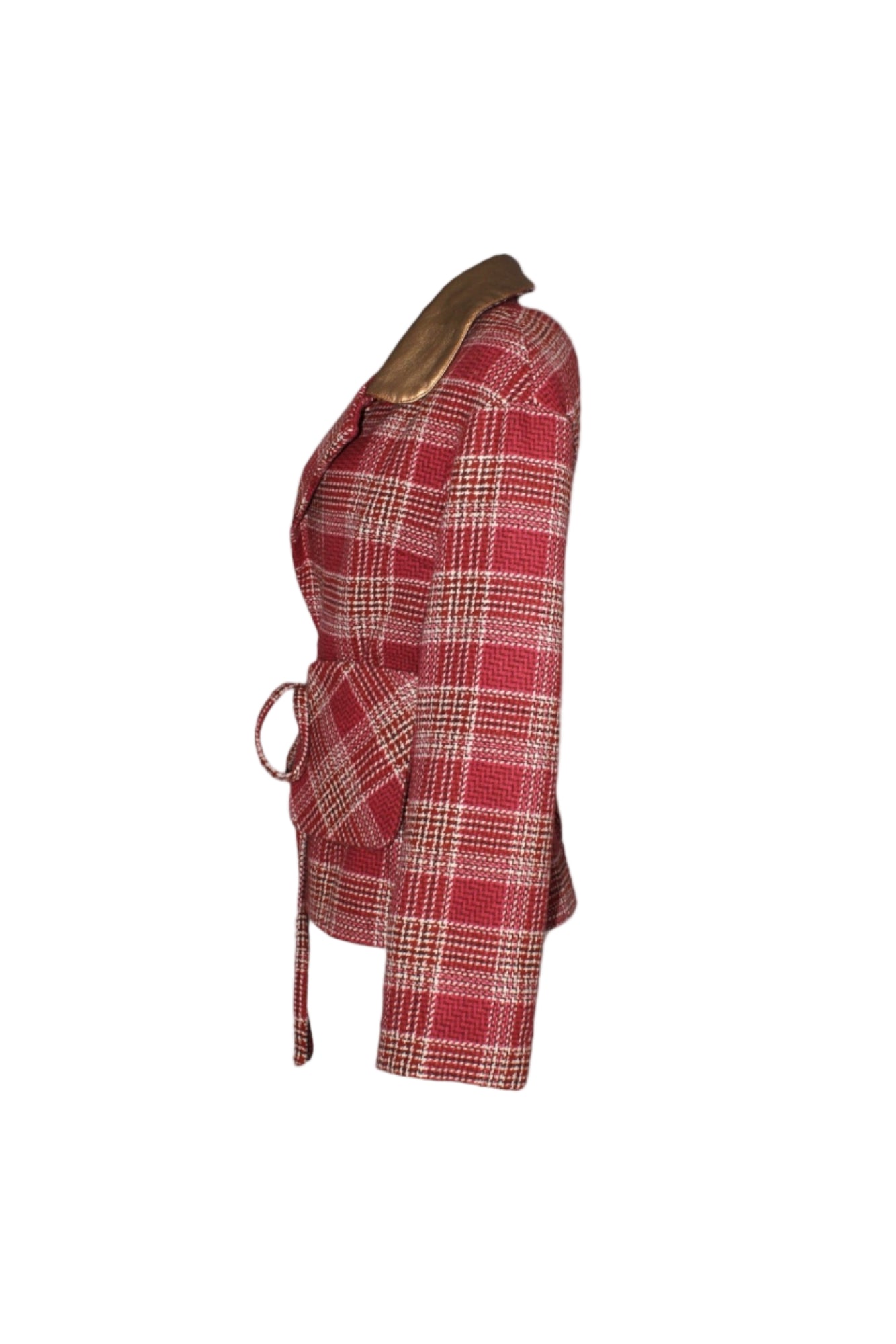 Women's Red Plaid Jacket