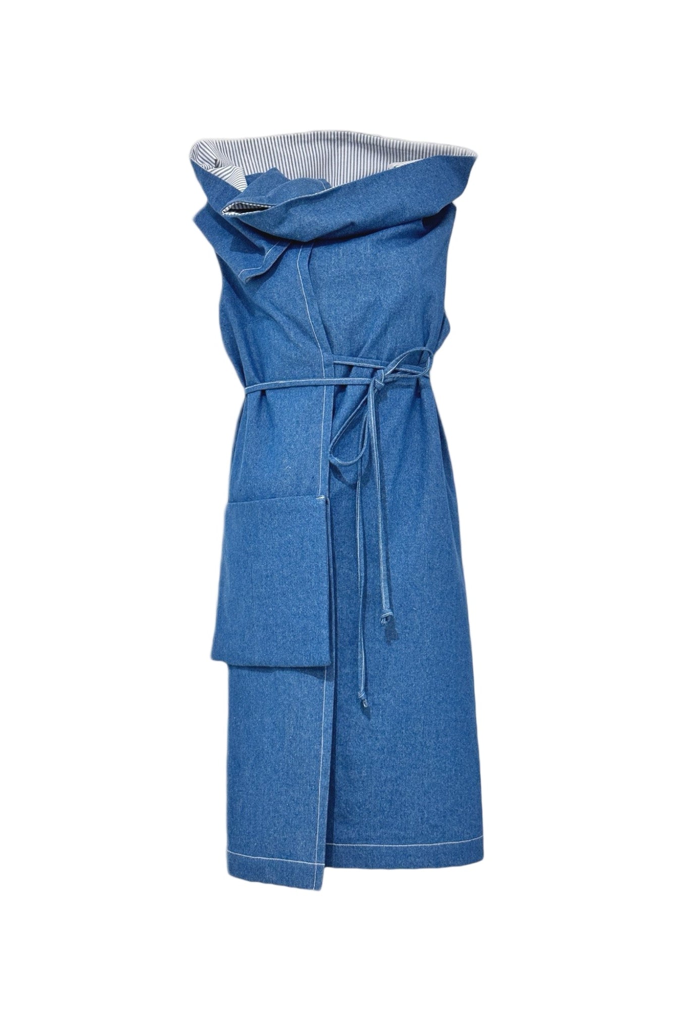 Extravagant Denim Showstopper Dress