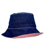Navy Denim Adjustable Bucket Hat