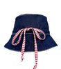 Navy Denim Adjustable Bucket Hat