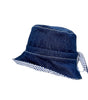 Navy Denim Adjustable Bucket Hat