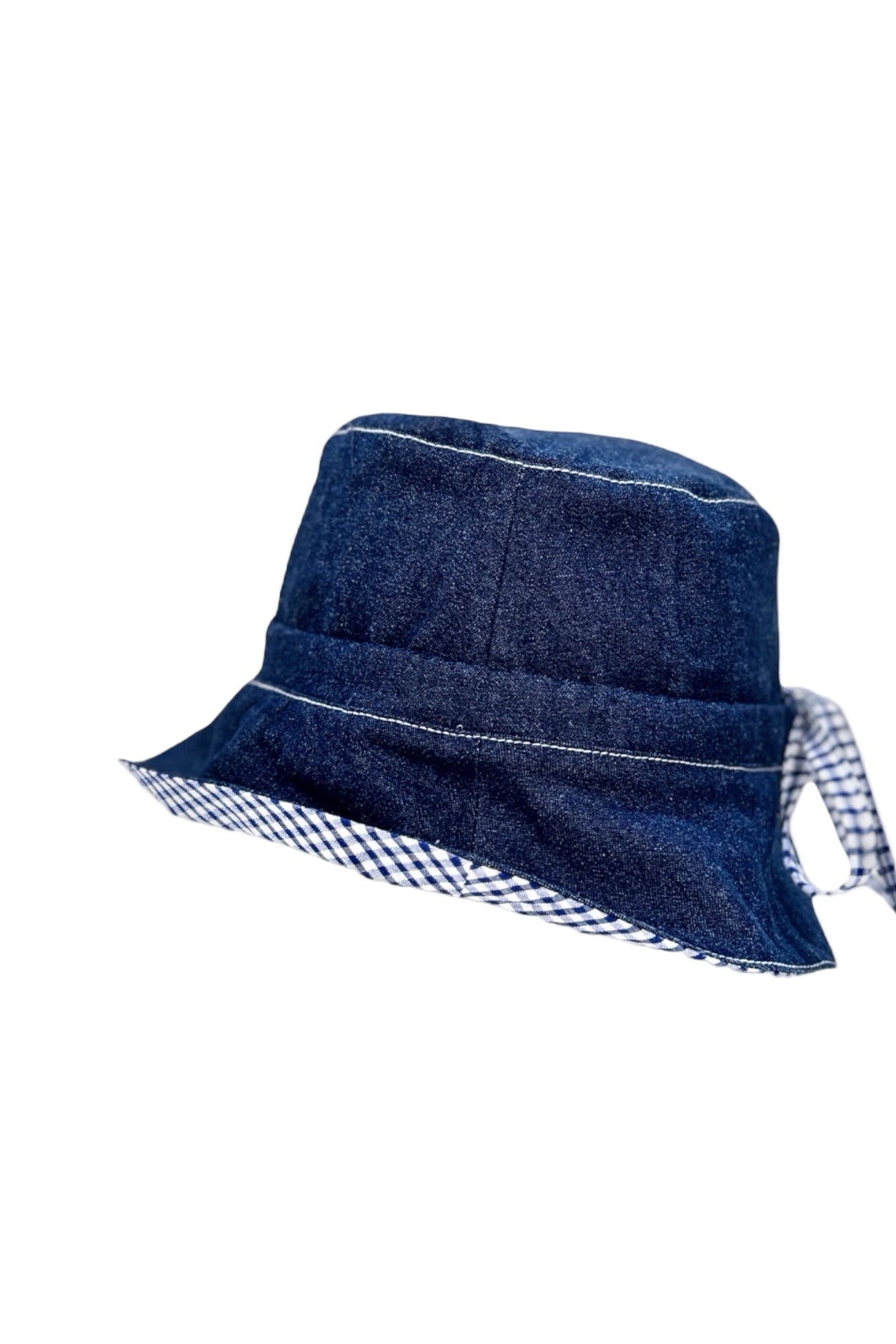 Navy Denim Adjustable Bucket Hat