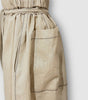 Linen-look sample skirt with pleated volume