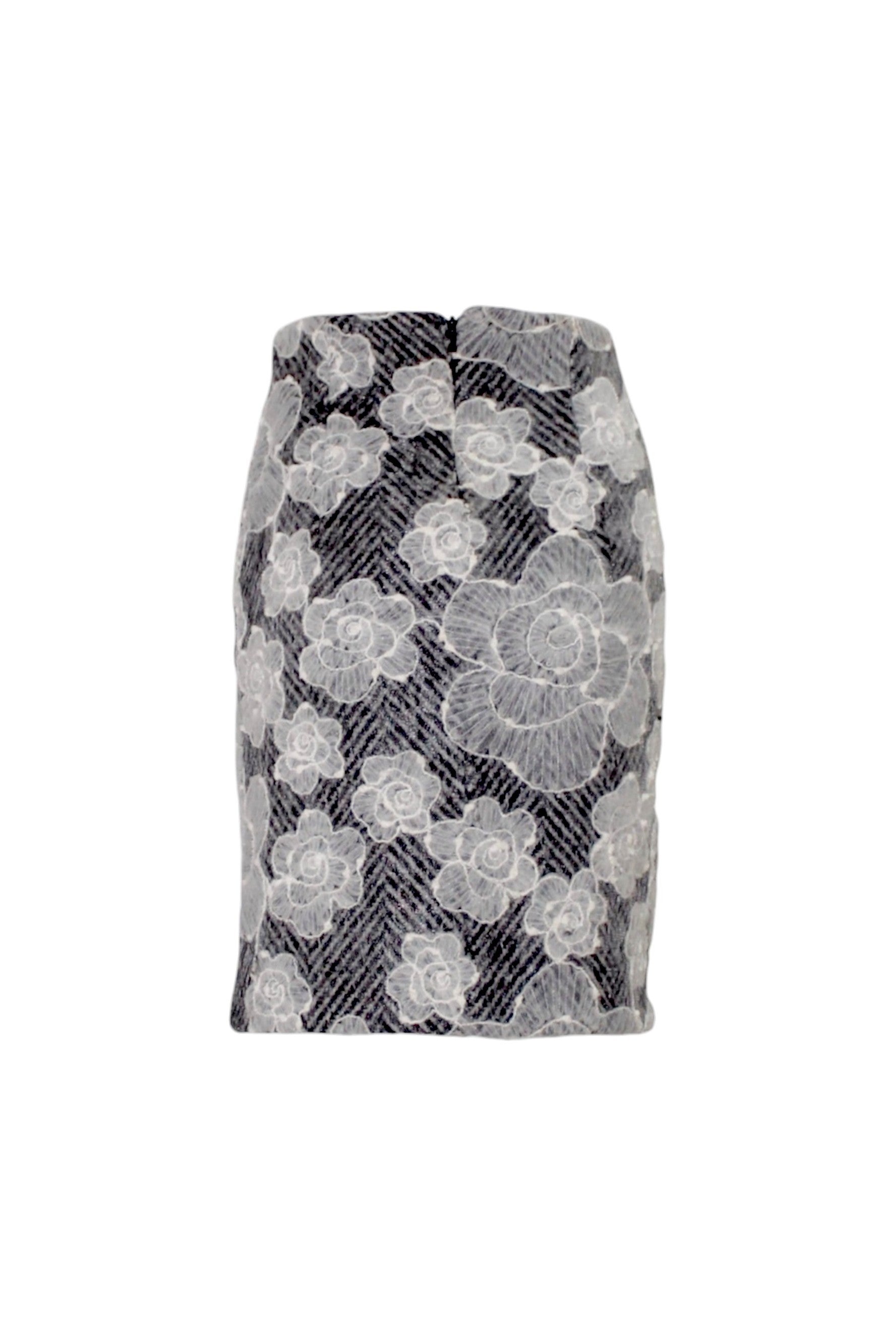 Sample BLACK FLORAL LACE Skirt