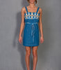 Checkered Charm Denim Dress