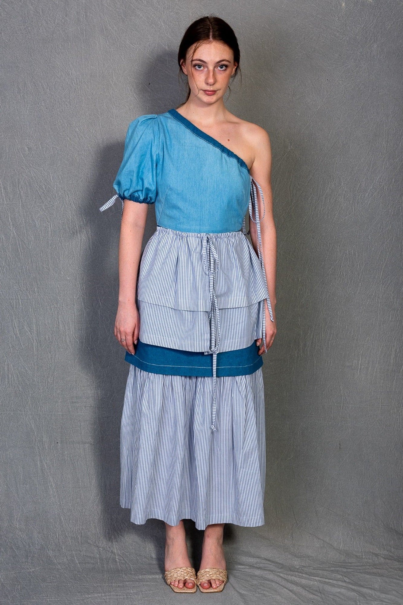 Denim Twilight Symphony Dress