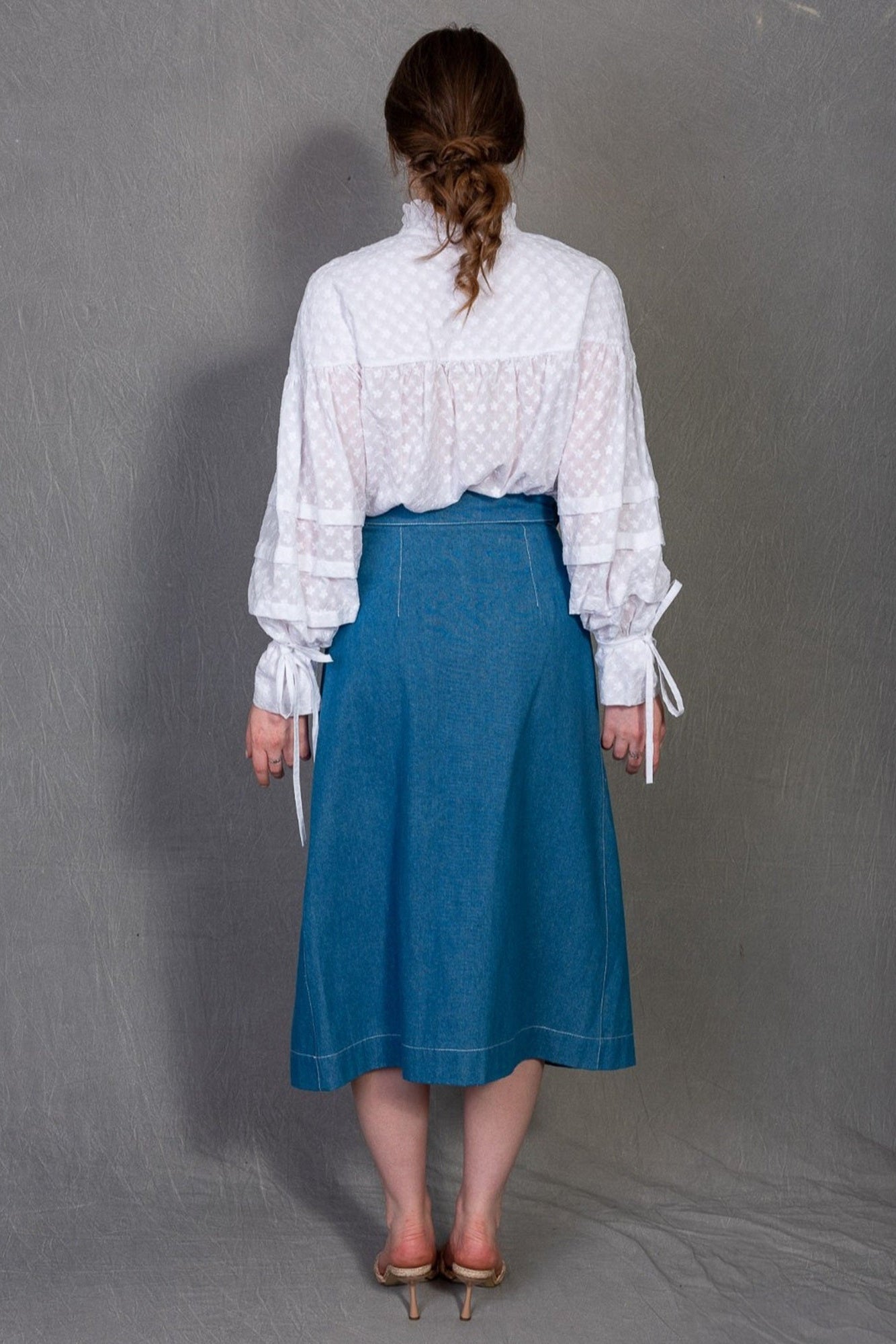 Denim Midi Skirt