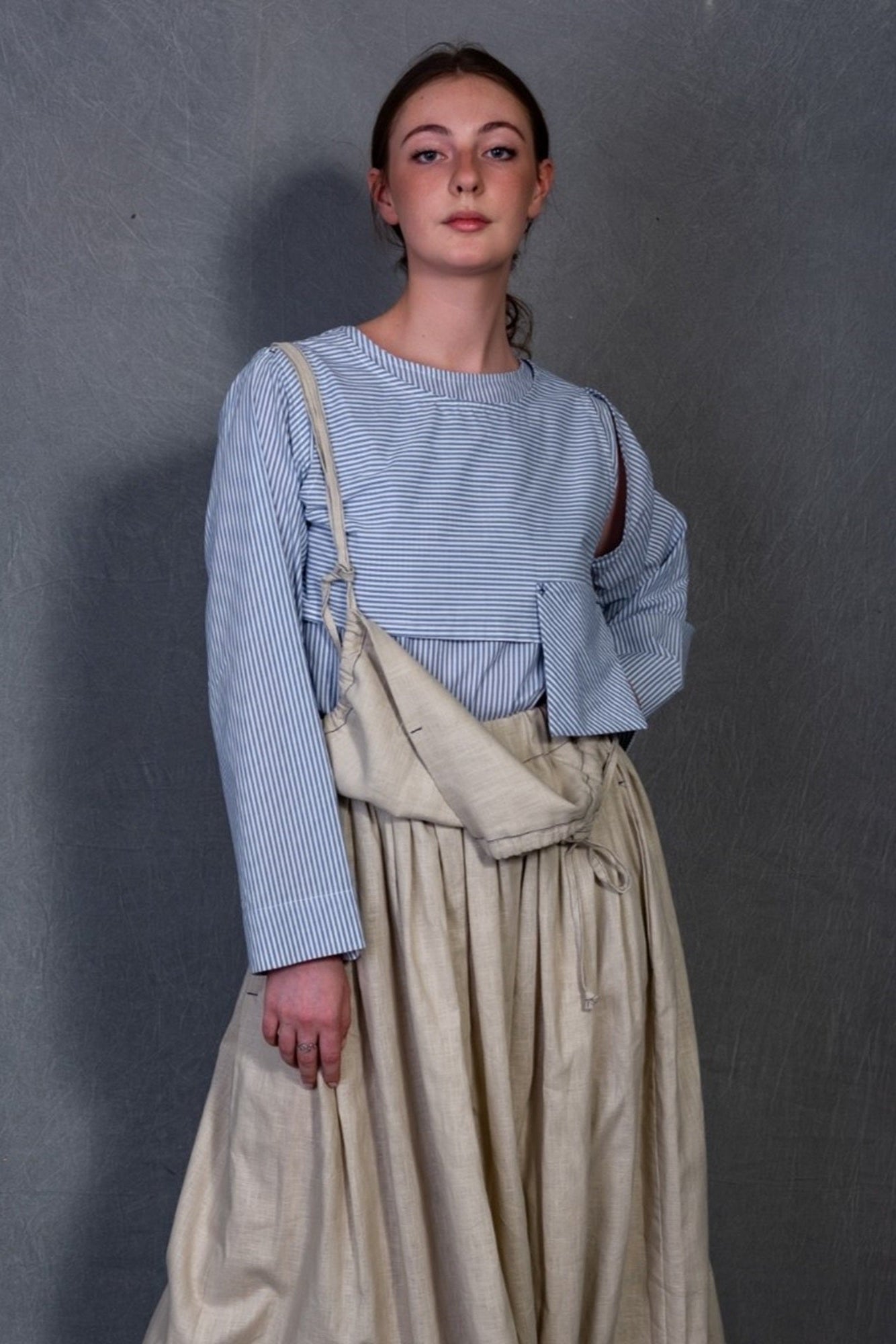 Regal Stripe Statement Blouse