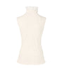 White ribbed tank top on a white background