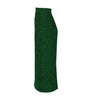 Green sock on a white background