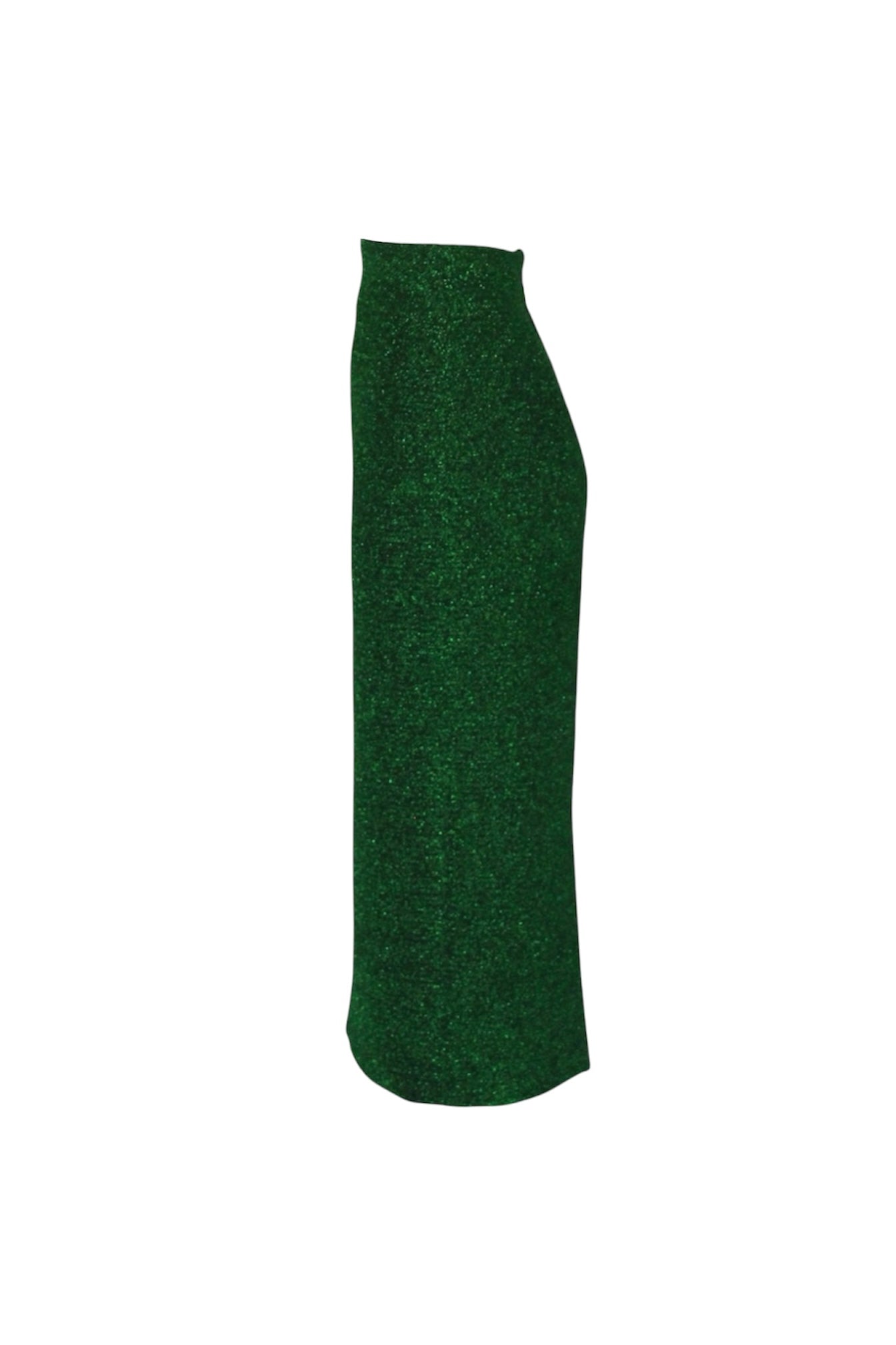 Green sock on a white background