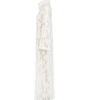 White lace dress with a hood on a white background
