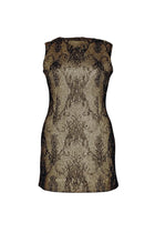 GOLD LACE LAYER Mini Dress