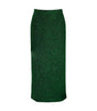 Green pencil skirt on a white background