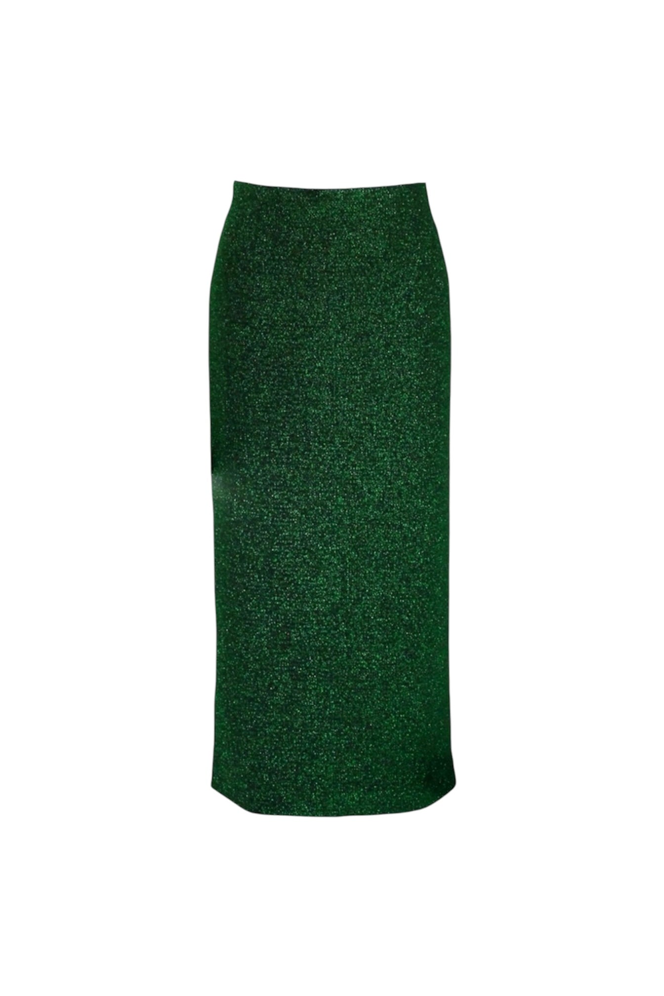Green pencil skirt on a white background
