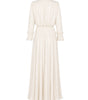 White dress with long sleeves on a white background