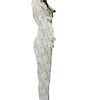 Textured jumpsuit on a white background