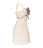 White lace dress on a white background