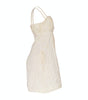 White lace dress on a white background
