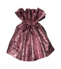 Sample BLUSH METALLIC Mini Skirt