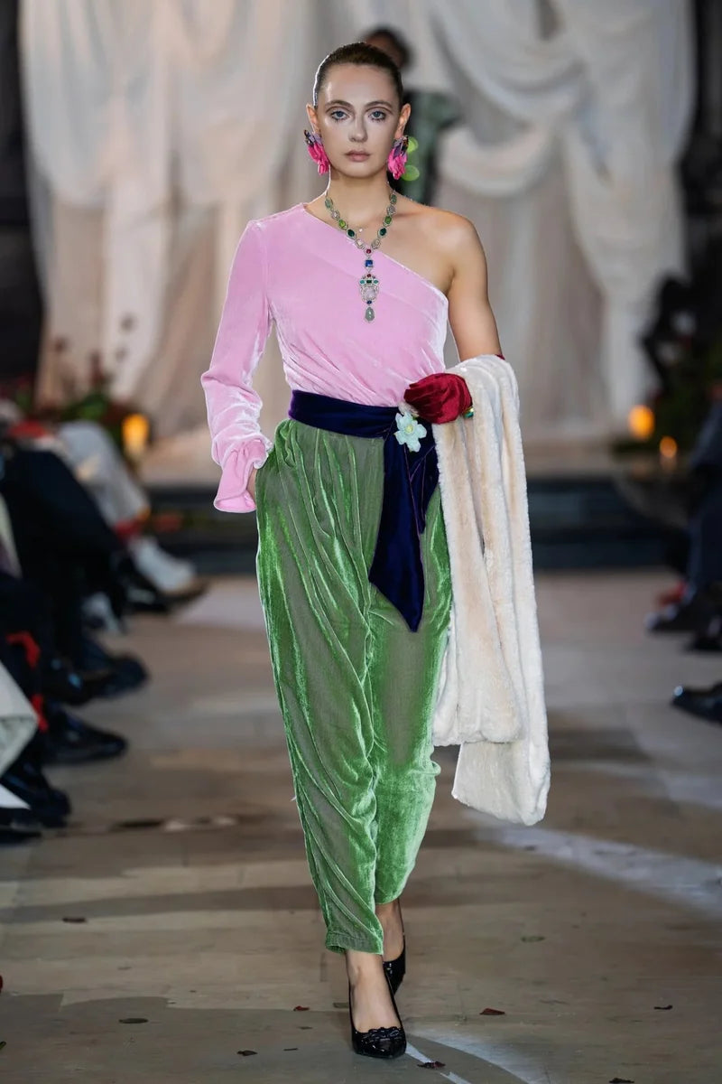 VELVET COLORBLOCK Jumpsuit