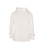 White sheer blouse on a white background