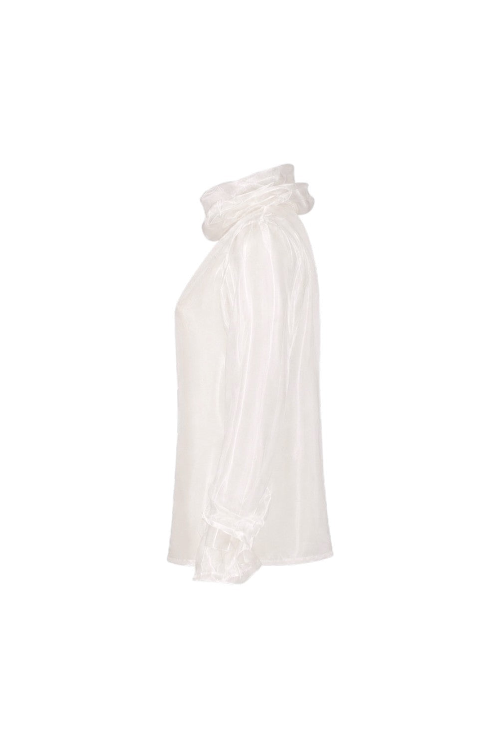 White strapless dress on a white background