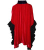 Sample SCARLET VELVET Cape Dress