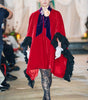 Sample SCARLET VELVET Cape Dress
