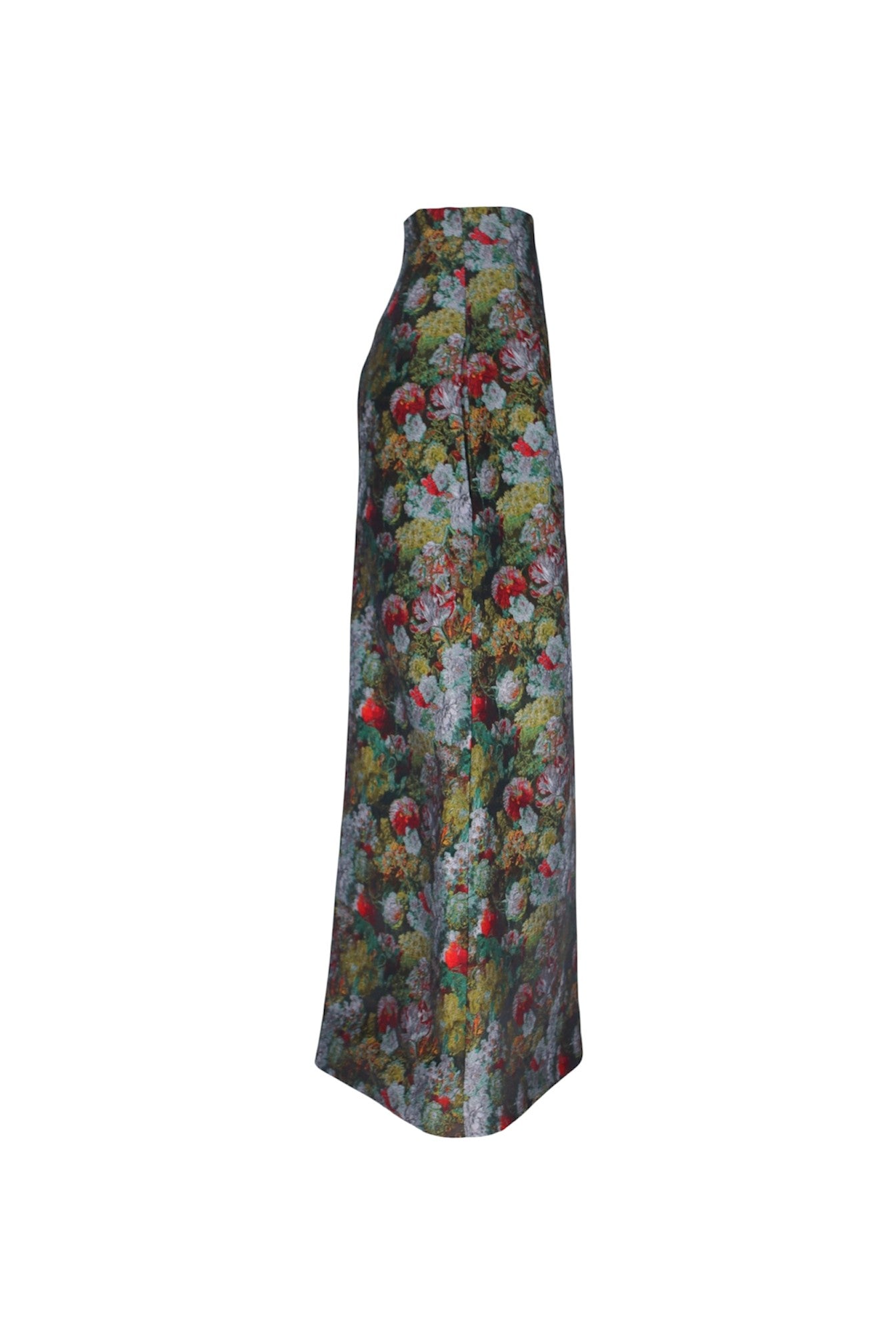 Floral patterned dress on a white background