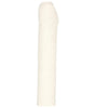 White cylindrical object on a white background